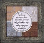 Crossroads Home Décor The Difference I Make Today, Teacher Gifts, Parents Gifts, 6x6 75527BW