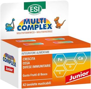ESI - Multicomplex Junior, Integratore Alimentare Multivitaminico Multiminerali, Contribuisce al Funzionamento del Sistema Immunitario e alla Fisiologica Funzione Ossea, Senza Glutine, 42 Tavolette
