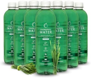 Chlorophyll Water Purified Mountain Spring Water w/Liquid Chlorophyll & Vitamins A, B12, C, D | Plant Based | Antioxidants, Detox Water, Energy Boost, Immune Support 12pk