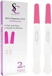 Pack of 2 Early Detection Pregnancy Test Fast Response Hcg Home Test Kit Quick and Easy Result Early Family Planning 99% Accuracy (Pink)