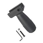 Black Universal Type Vertical Foregrip, Tactic Grip Protable Vertical Grip, Airsoft Accessories, Nylon Handle, for 20mm Picatinny Rail System