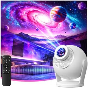 3D Projector with 60 HD 3D Dynamic Scenes,Galaxy Star Projector for Bedroom