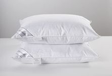 Eastwarmth Natural Goose Down&Feather Pair Pillows Insert, Set of 2 Bedding Soft Pillows 100% Soft Cotton King 20x36in