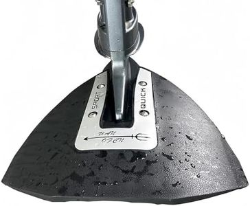 UanofCn FO2003 Whale Tail Hydrofoil Stabilizer for 40 to 300 HP Outboard Motors and Sterndrive Engines Universal Silver