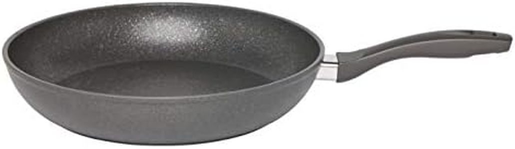 Stanley Rogers Quartz Stone Advanced Frypan Ø 30 cm, induction compatible cookware, hard-wearing stone non stick, frying pan with ergonomic soft touch handle (colour: grey)