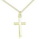 Philip Jones Gold Plated Cross Necklace