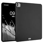 kwmobile TPU Silicone Case Compatible with Apple iPad Pro 13" (2024) - Case Soft Flexible Shock Absorbent Cover - Black