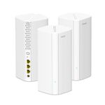 Tenda AX3000 Mesh WiFi 6 System Nova MX12-7000 sq.ft WiFi Coverage for Whole Home - 1.7 GHz Quad-Core CPU - Dual-Band Mesh Network for 160+ Devices - 3 Gigabit Ports per Unit - 3-Pack