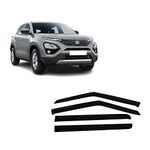 Empica Plastic Car Window Door Visor Rain Guard Side Wind Deflector Compatible with Tata Harrier (Set of 4)