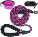 Paercute 6 FT Heavy Duty Dog Leash with Comfortable Padded Handle Reflective Dog leashes for Medium Large Dogs