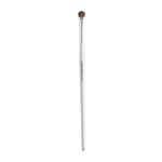 UROPARIS 103 Eye Brush For Makeup | Cut Crease Brush with Wooden Handle | Natural Bristles, Brass Accents - Silver (1 Piece)