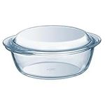 Pyrex Essentials Glass round Casserole High resistance 1.6 L (+ 0.5L Lid)