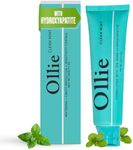 Ollie Clean Mint Nano Hydroxyapatite Toothpaste for Teeth Whitening, 10% Hydroxyapatite Formula, 4oz