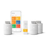 tado° BASIC Smart Radiator Thermostat - WiFi Starter Kit V3+ - 3x Smart Radiator Valve, Digital Heating Control Via App, Easy Installation, Save Energy - Works With Alexa, Apple Siri, And Google