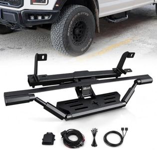 APS iBot Power Drop Steps Compatible with Ford F150 2015-2026 Super Cab & F-250 F-350 Super Duty 2017-2026 Driver Side Rear Door | Individual Robotic-Inspired Retractable Running Boards