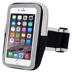 Gilary Sports Armband - Universal Waterproof Hand Fitness Mobile Case for Running Hiking Jogging and Gym Activities Arm Belt for All Mobile Phones (Transparent arm Bag)