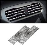 20 PCS Car Air Conditioner Decoration Strip, DIY Air Vent Outlet Trim Strip Bendable Car Interior Accessories, Car Molding Strip for Most Air Vent Outlet (Black/White)