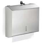 Paper Towel Dispenser Wall Mount Commercial, C Fold Multifold Hand Paper Towel Dispenser, Stainless Steel Tissue Holder