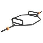 Mirafit Black Standard 1" Shrug Bar with Quick Release Collars