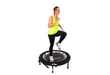 MaXimus HIIT Bounce PRO | Exercise Trampoline For Adults with Handle Bar | Folding Rebounder with Flat or Incline For Awesome Cardio Strength & Tone | Includes DVDs for Fitness, Runners & Weight Loss