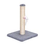 Nobleza - Cat Scratching Post Small Cat Activity Center Kitty Climbing Tree with sisal Kitten Play Tower with Hanging Toys, Grey, 25 * 25 * 35cm