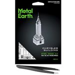 Metal Earth Chrysler Building 3D Metal Model Kit Bundle with Tweezers Fascinations