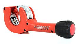 Nerrad Tools NT4028 Adjustable Ratchet Action Copper/INOX Tube Cutter, Red/Black, 8-28 mm