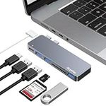 USB C Hub Adapters for MacBook Pro 14/16 inch 2022, MacBook Pro Adapter MultiportMac USB C Dongle with Thunderbolt 3, USB3.0*3, SD/TF Card Reader, MacBook Pro Accessories for MacBook Pro Air 2022-2018