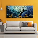 LADECOR Large Abstract Wall Art Nature Painting. Modern Art Large Size Canvas Framed Wall Art for Home Decor. Framed Canvas Painting for Living Room, Office, Home, Hotels. (E)