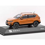 Seat 6H1099300GAO Ateca Model Car 1:43 Original Miniature Orange