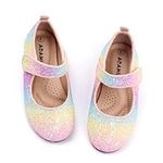 ADAMUMU Girl's Glitter Dress Shoes 