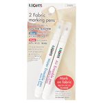 LEONIS Water Erasable Fabric Marking Pen Blue & Disappearing Ink Fabric Marking Pen Pink [ 91620 ]