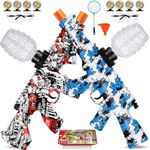 UTIJFOY 2 set gel ball blaster toys, dual model gel blaster toys for outdoor activities team game, Christmas, Halloween, New Year, birthday.