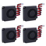 owootecc 4 Pcs DC Brushless Fan 12V 3D Printer Blower Cooling Fan Mini Quiet Cooling Fan for 3D Printer Cooler Heatsinks (40 x 40 x 10mm)