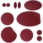 Repair Patches for Jackets, Air Mattress, Inflatables, Tents, PVC - Waterproof Kit, Self-Adhesive, Tear-Cold-Heat-Resistant Nylon Polyester Fabric to Fix Down Puffer Coats (aZengear, 11 Pcs, Burgundy)