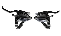 Gear SHIFTERS EF-500 in 21 Speed in Aluminium with 7 x 3 Shifter Set for Bicycle in Black Colour for All Gear Cycles, Aluminum