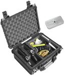 Case Club 2 Pistol & 18 Magazine Case with Accessory Pocket. Pre-Cut, Heavy Duty, Waterproof with Silica Gel for Gun Rust Prevention (Upgraded Gen-2)