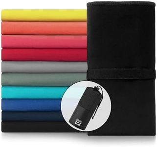Blumtal Toalla Microfibra 80x40 cm en Set de 2 - Toallas Gimnasio de Microfibra de Secado rápido - Toalla Gym - Toallas para Gimnasio - Toalla Microfibra Gimnasio - Toalla Microfibra pequeña - Negro