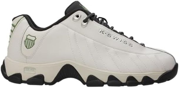 K-Swiss Men's ST329 CMF Sneaker, Cloud Dancer/Vapor Gray/Asphalt/Watercress, 9.5 M