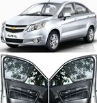 Able Sporty Half Car Magnetic Sun Shade Curtains for Chevrolet SAIL Set of 4