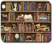 Books In Library - Mouse Pad - By Art Plates ‚