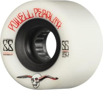 Powell Peralta G-Slides 85A Skateboard Wheels, White, 56mm