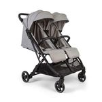 Red Kite Push Me Dubl (Stone Grey) - Side-by-Side Double/Twin Lightweight Stroller