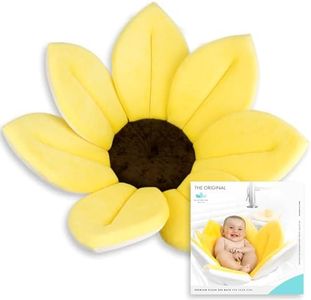 Blooming Bath Baby Bath Seat - Baby Tubs for Newborn Infants to Toddler 0 to 6 Months and Up - Baby Essentials Must Haves - The Original Washer-Safe Flower Seat (Original, Canary Yellow)