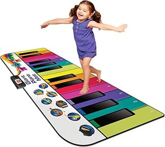 N-Gear Giant Piano Mat XXL: Dance Mat Music Mat Kids Piano and Music Box Children in One - Boys and Girls Children's Toy from 4 Years - for Indoor and Outdoor Use, 10 Built-in Songs, 8 Instruments