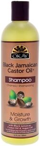 OKAY Black Jamaican Castor Oil Moisture Growth Shampoo, 12oz