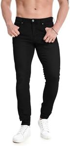 TEGIAS Mens Slim Fit Stretch Jeans Classic Comfort Regular Fit