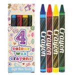 Henbrandt Mini Wax Crayon Packs - Party Favours / Loot Bag Fillers / Lucky Dip Prizes / Classroom Rewards (15 packs)