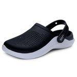 DOCTOR EXTRA SOFT Men's Classic Casual Sports Clogs/Sandals with Adjustable Back Strap for Adult | Comfortable & LightWeight| Stylish & Anti-Skid| Waterproof & Everyday Use Mules for Gents/Boys D-513