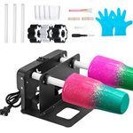 Cup Turner Spinner Matal Frame Crafts Tumbler Cuptisserie Turner for DIY Epoxy Machine with Professional Silent Balance Steering Shaft and Independent Switch,Working Without Noise Balck (Black)